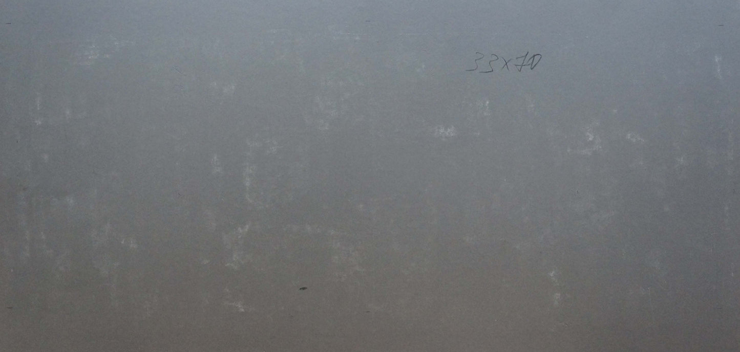 Blurry gray abstract painting Human thoughts by Albina Yaloz