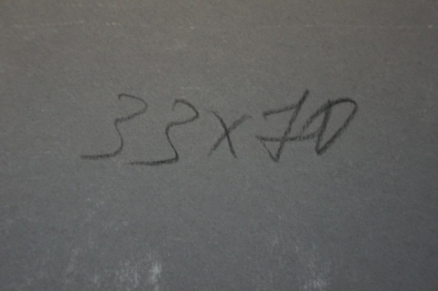 Black handwritten text on gray surface in Abstract painting Human thoughts Albina Yaloz
