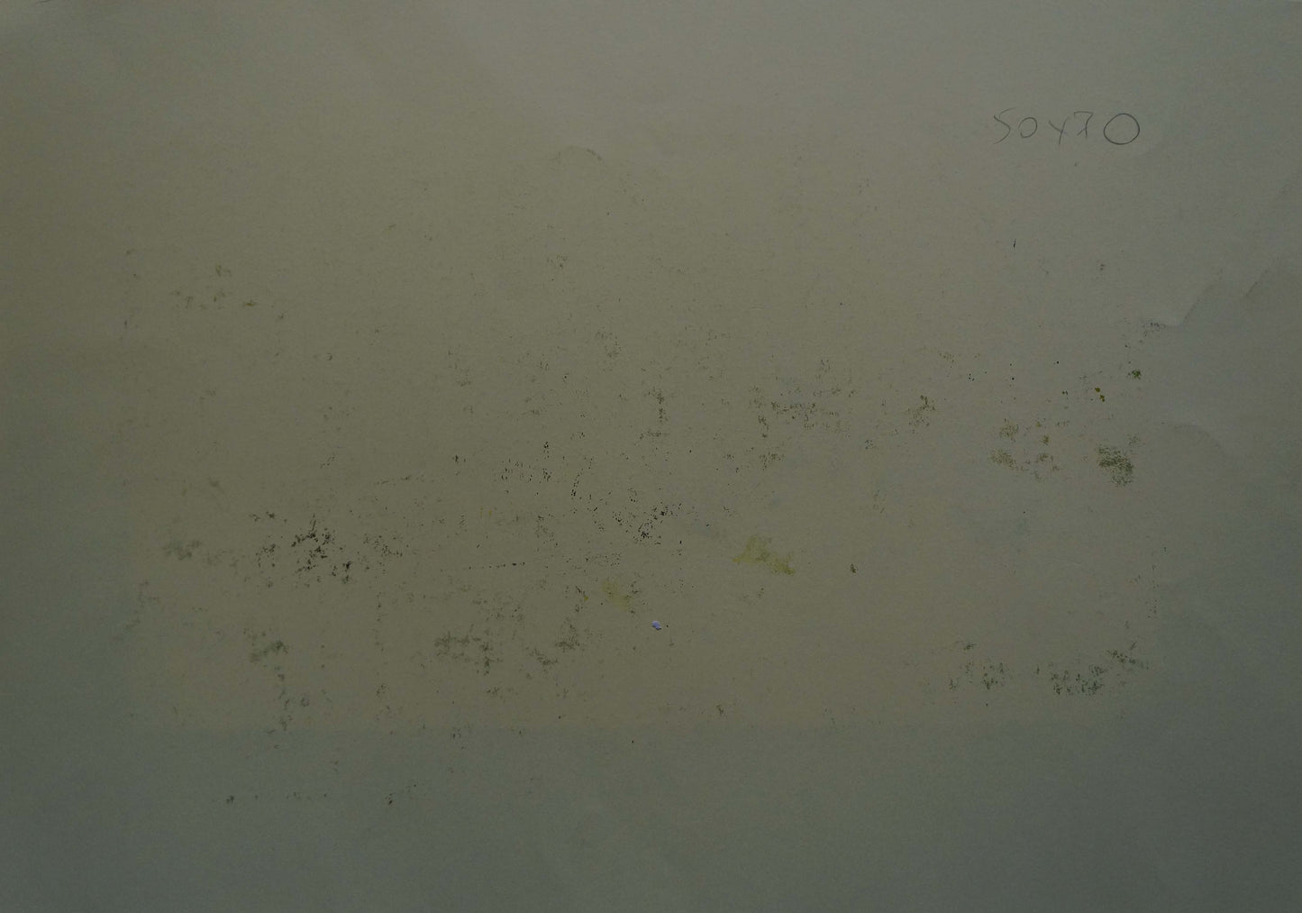 Faded off-white back of Abstract painting Apples and pumpkins Albina Yaloz