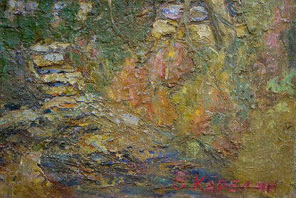 Textured impasto oil painting Old C. by Karelin Vyacheslav