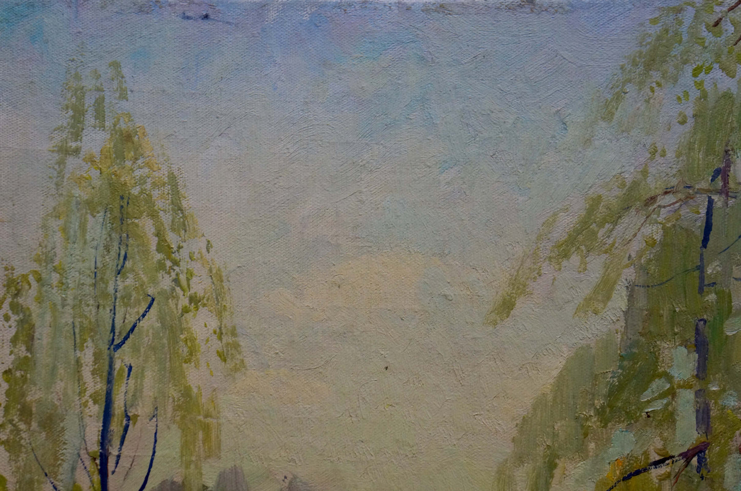 Oil painting of birch thicket by Shepetovsky Vitaly Yakovlevich