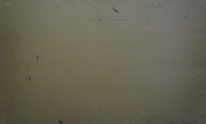 Back of faded beige oil painting by Chegodar Vasily Dmitrievich