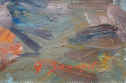 Oil painting Lilac by Zakharov Fedor Zakharovich, abstract earthy tones