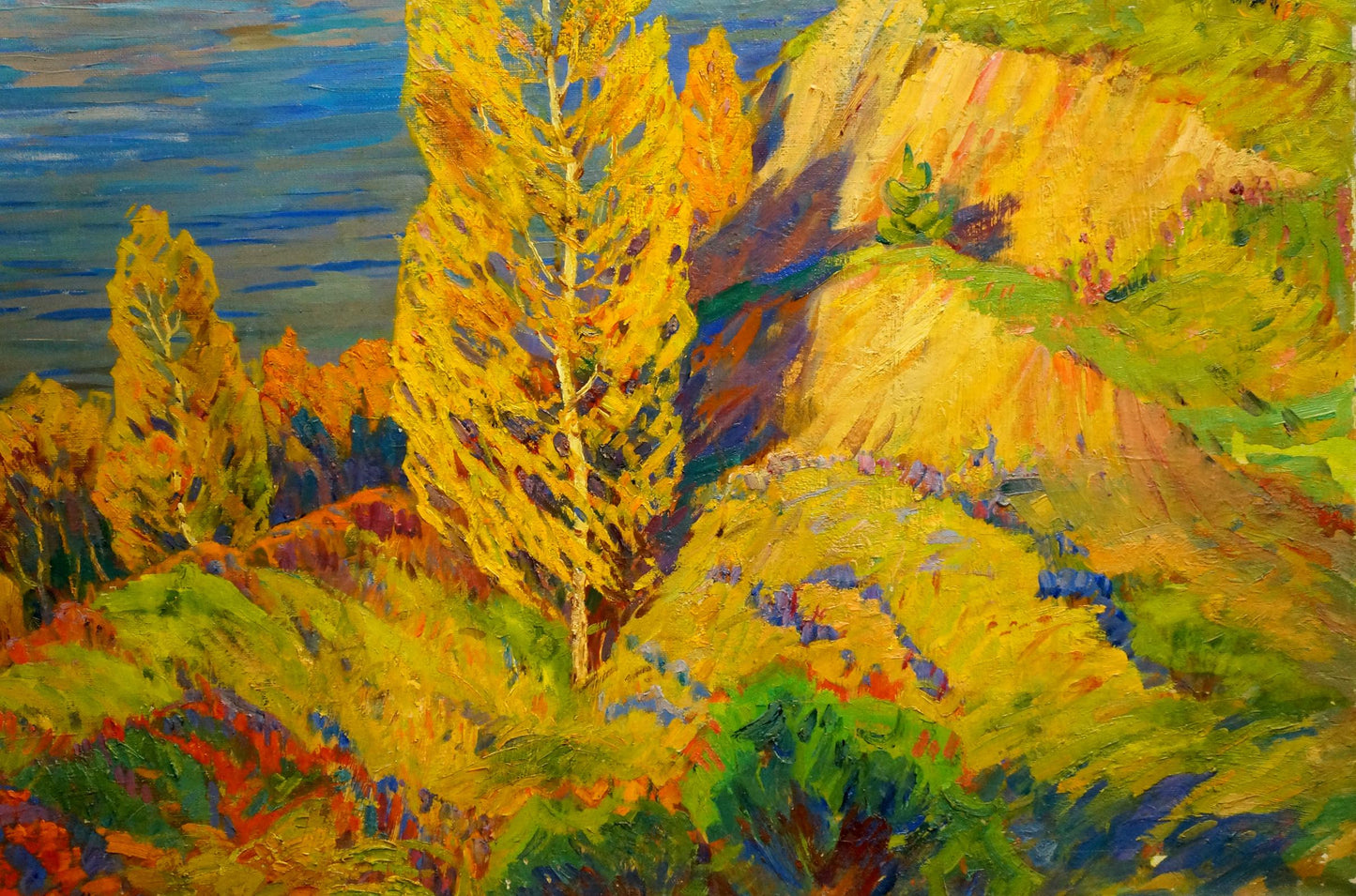 Impressionistic oil painting Evening landscape by Zlyden Yuri Fedorovich