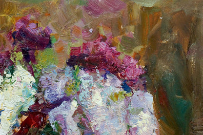Vibrant oil painting Flowers by Hadeev Valery Alexandrovich