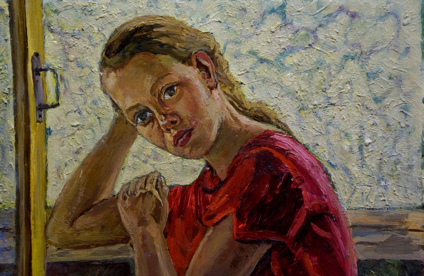 Oil painting portrait of girl by Eremin Boris Alexandrovich