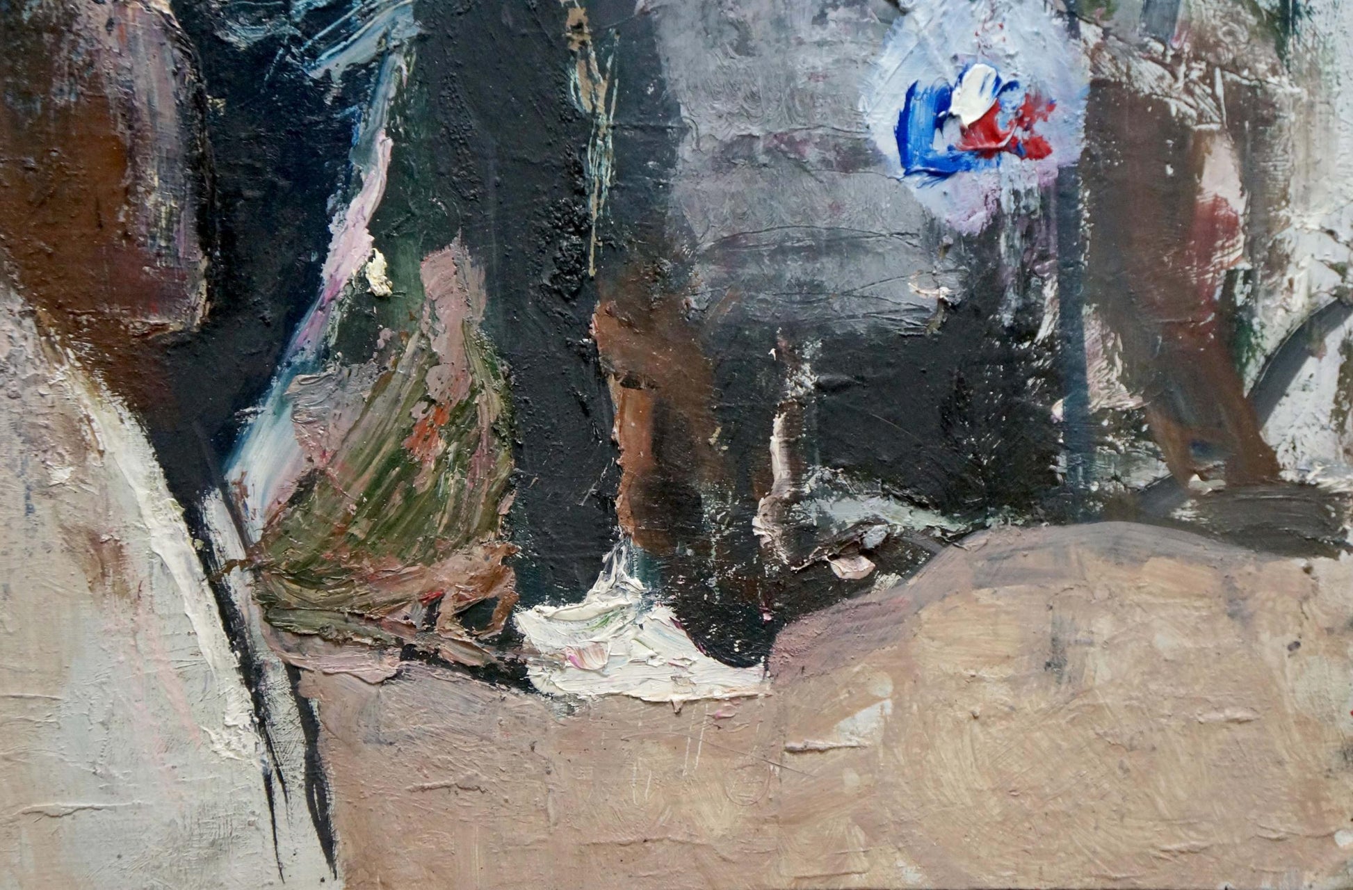 Oil painting portrait by Klimenko Alexander Ivanovich in abstract expressionist style