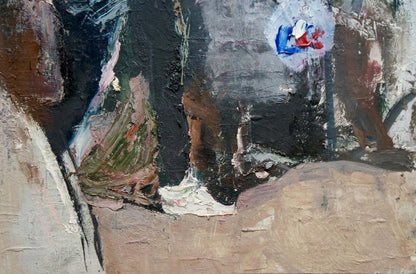Oil painting portrait by Klimenko Alexander Ivanovich in abstract expressionist style
