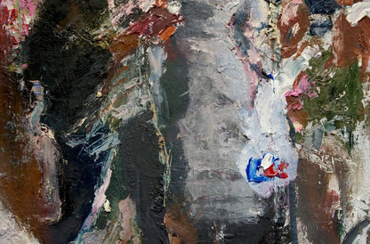 Abstract expressionist oil portrait by Klimenko Alexander Ivanovich
