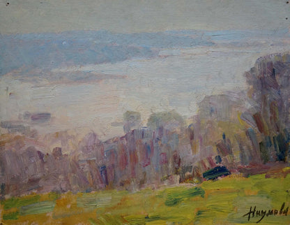 Oil painting Fog by Naumova Tamara Sergeevna, impressionistic landscape