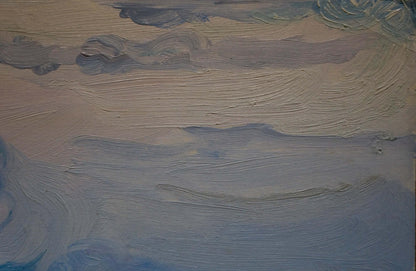 Oil painting Its a nasty day by Tkachenko Valentin Yakovlevich, textured cloudy sky