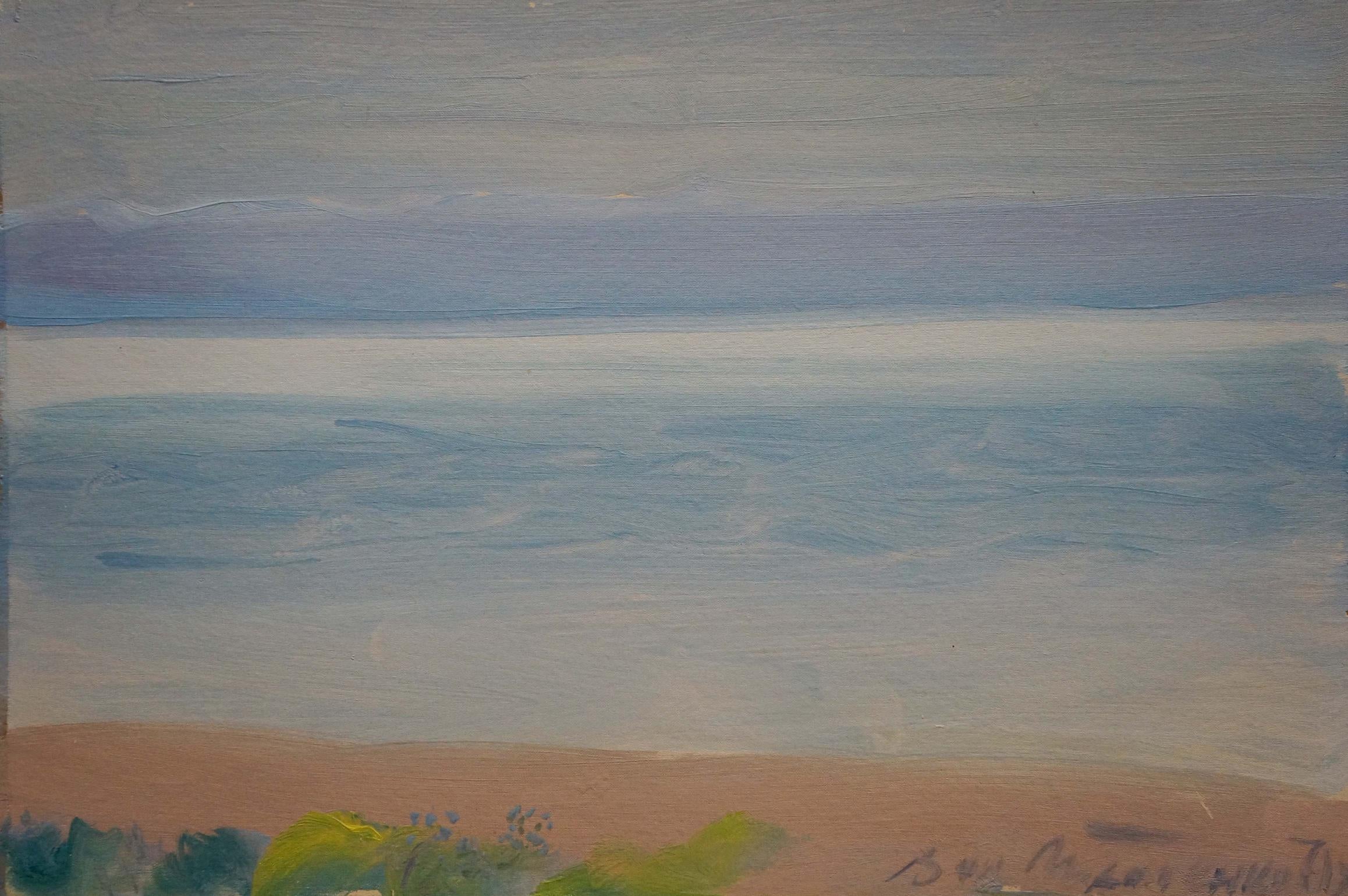 Soft impressionistic oil seascape painting by Tkachenko Valentin Yakovlevich