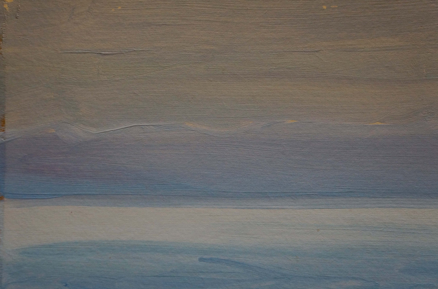 Oil painting seascape by Tkachenko Valentin Yakovlevich with gray blue white bands