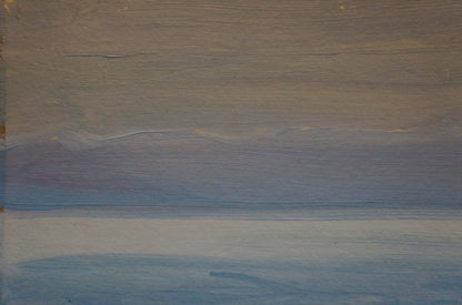Oil painting seascape by Tkachenko Valentin Yakovlevich with gray blue white bands