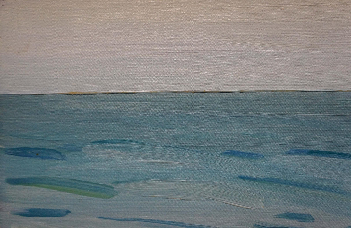 Serene sea shore oil painting by Tkachenko Valentin Yakovlevich
