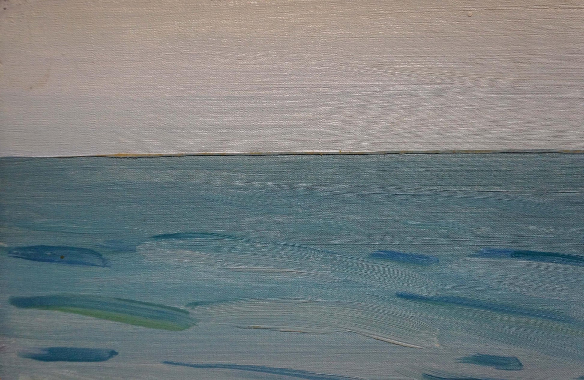 Serene sea shore oil painting by Tkachenko Valentin Yakovlevich
