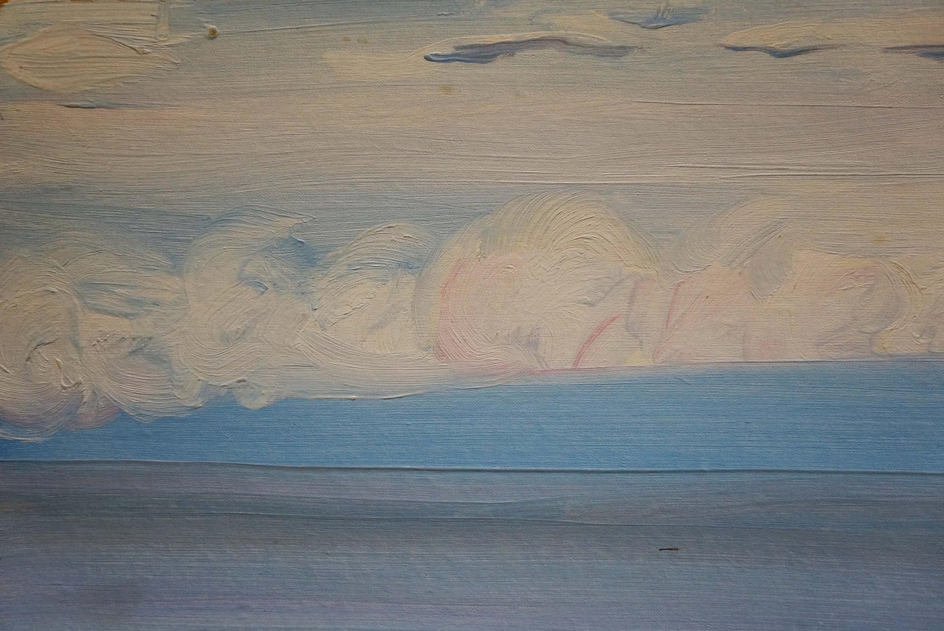 Oil painting of serene sea landscape by Tkachenko Valentin Yakovlevich