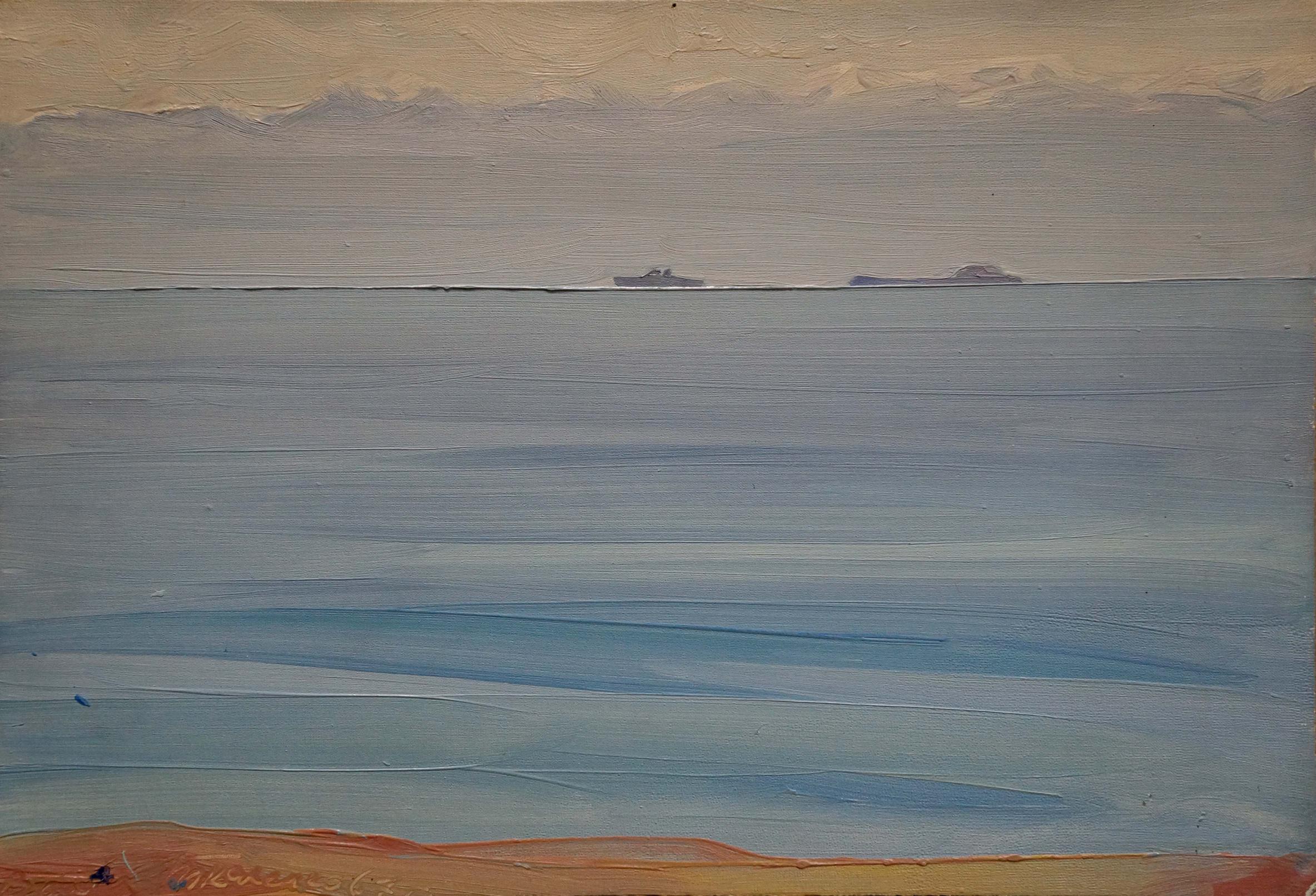 Serene sea horizon oil painting by Tkachenko Valentin Yakovlevich