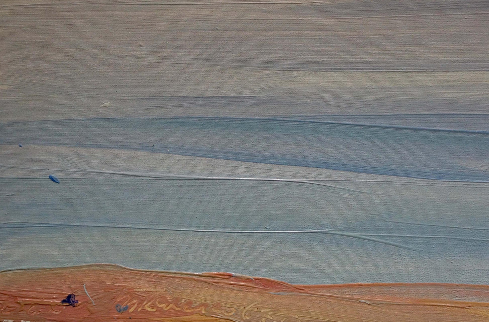 Serene sea horizon oil painting by Tkachenko Valentin Yakovlevich