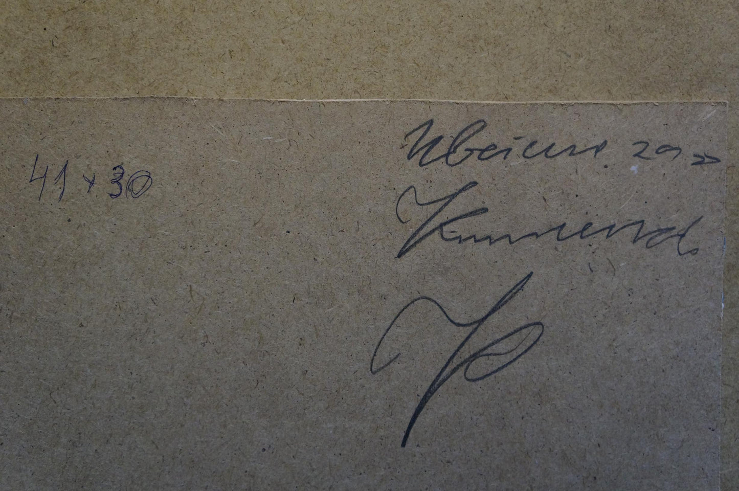 Handwritten inscription on back of Klimenko Alexander Ivanovich city view oil painting