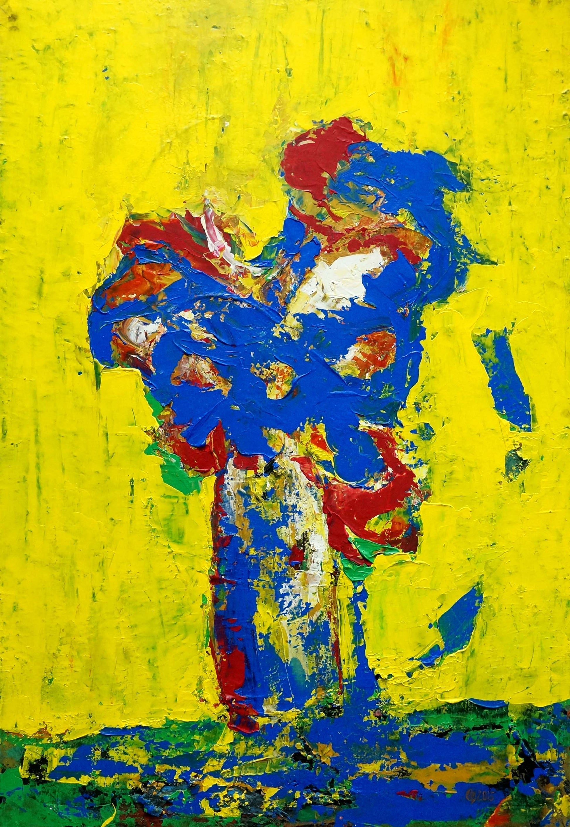 Vibrant abstract still life oil painting by Igor Eremovich Melnik