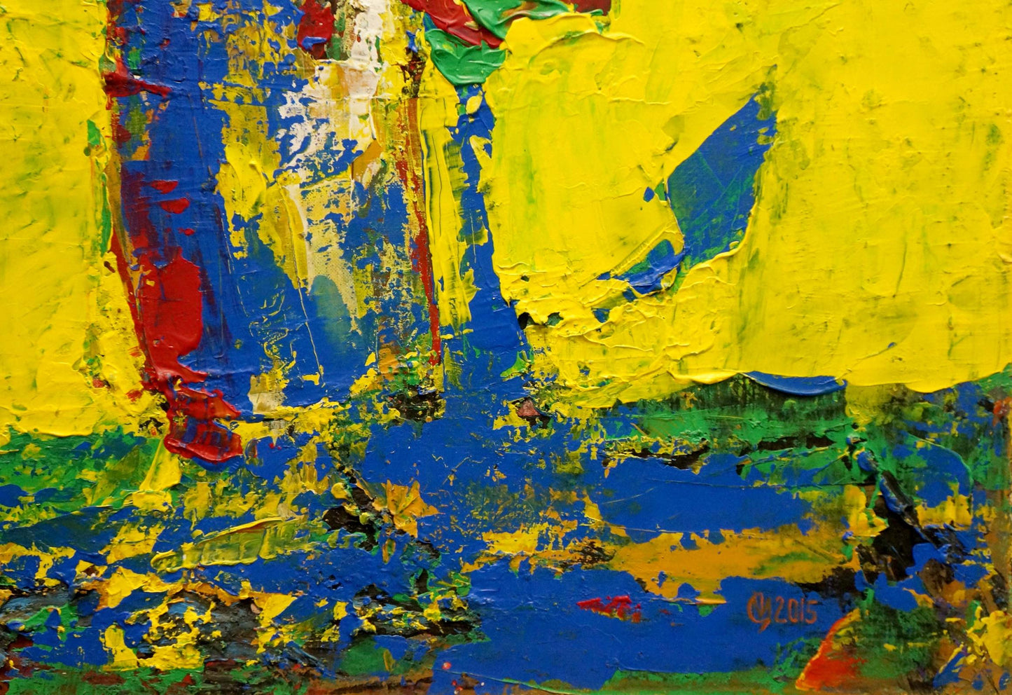 Vibrant abstract still life oil painting by Igor Eremovich Melnik