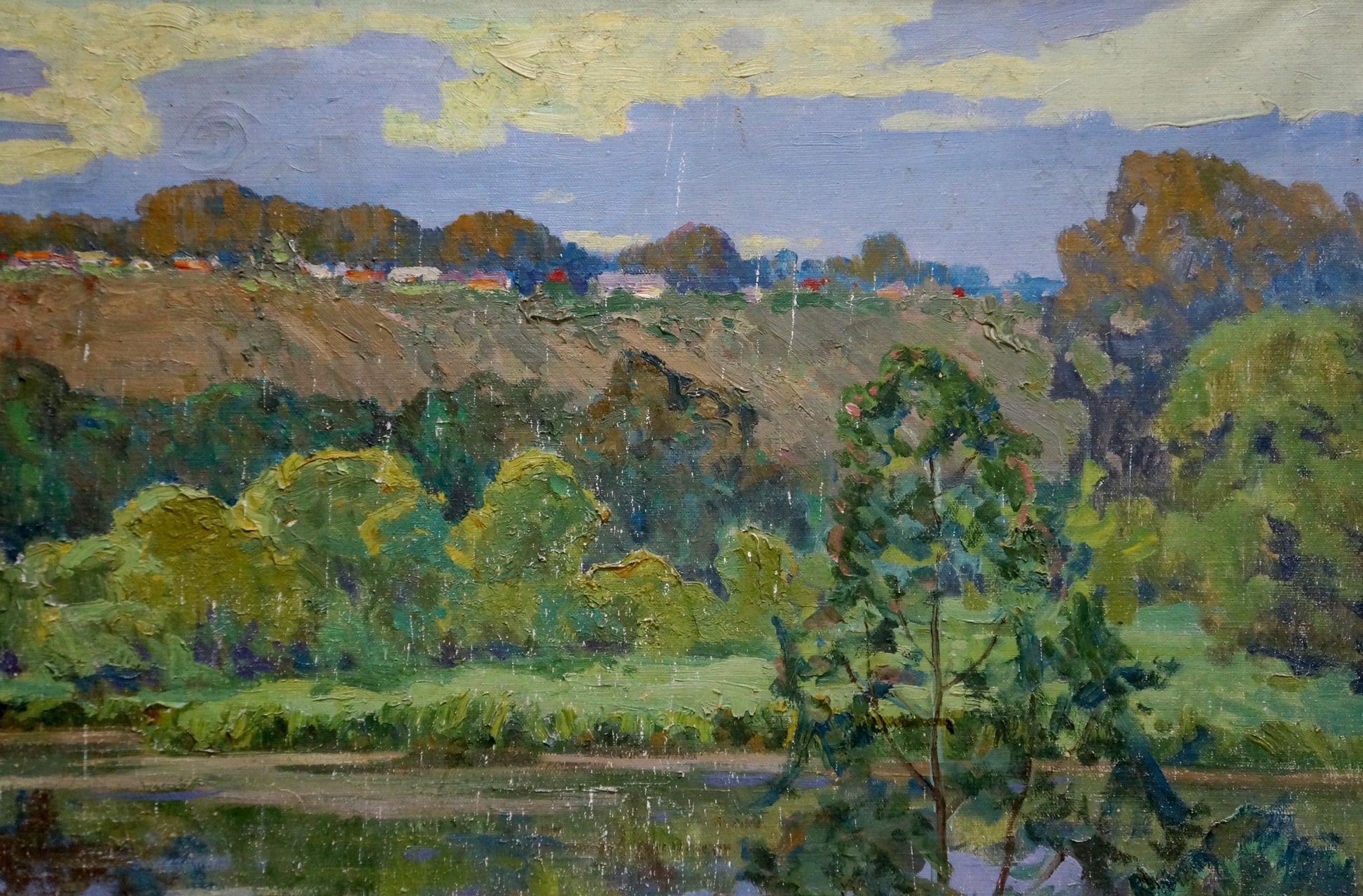 Oil painting of serene landscape by Korostelev Vladimir Alexandrovich