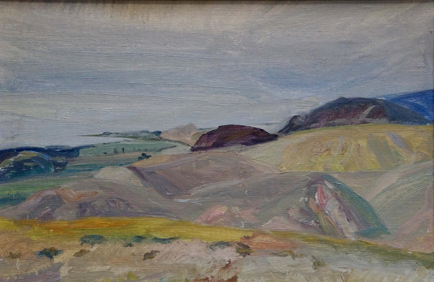 Oil painting of rolling hills and mountains by Tkachenko Andrey Zinovievich