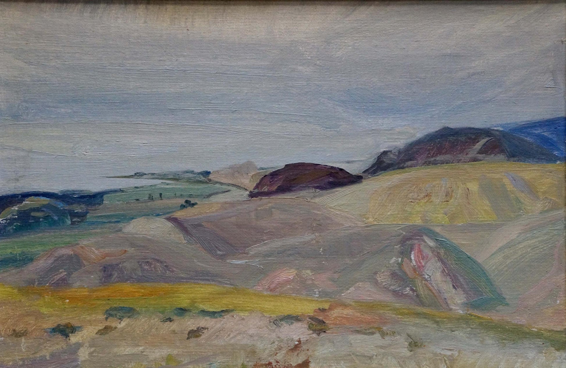Oil painting of rolling hills and mountains by Tkachenko Andrey Zinovievich
