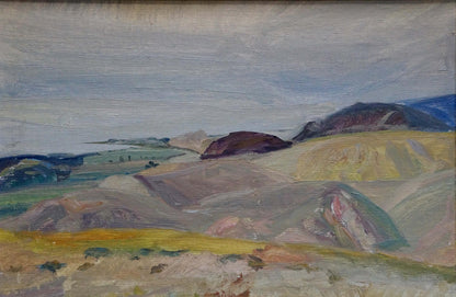 Oil painting of rolling hills and mountains by Tkachenko Andrey Zinovievich