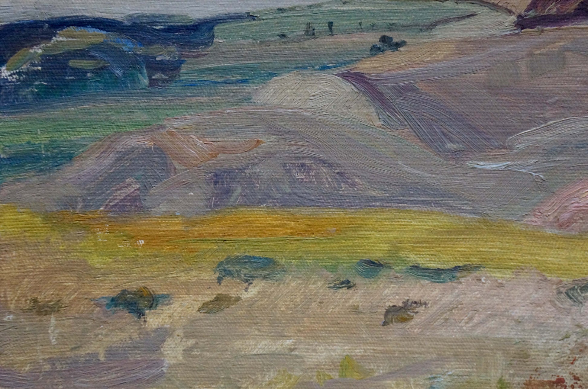 Oil painting of impressionistic mountain landscape by Tkachenko Andrey Zinovievich