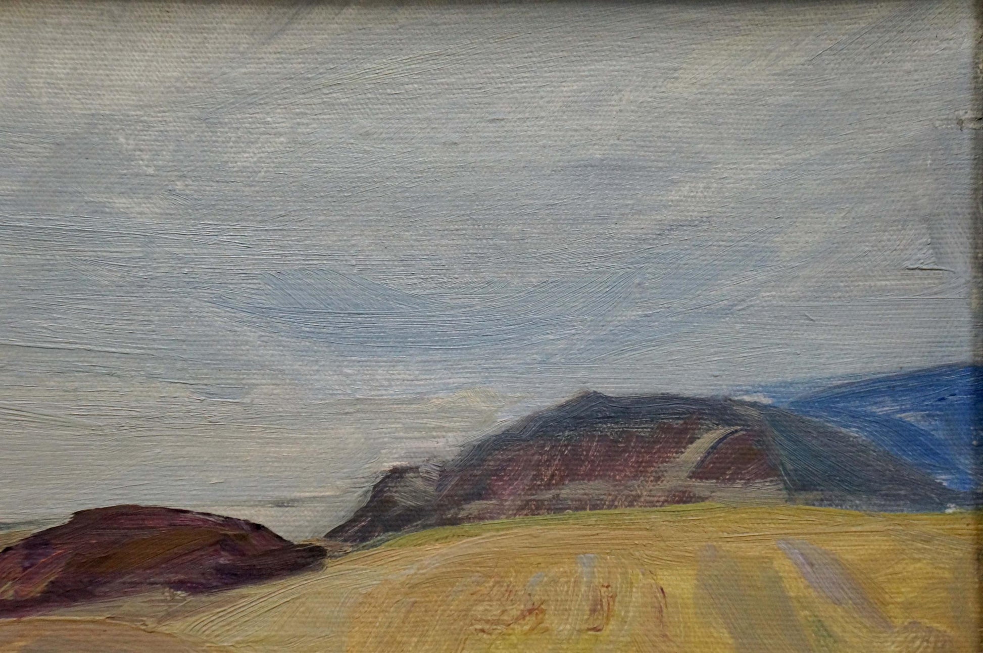 Oil painting of serene mountain landscape by Tkachenko Andrey Zinovievich