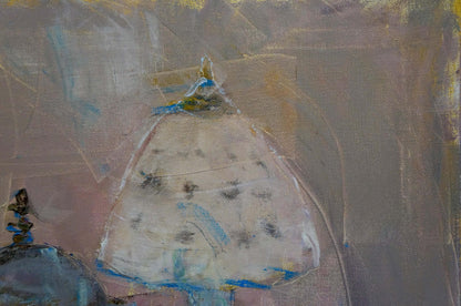 Oil painting Still life by Hadeev Valery Alexandrovich with central light triangle