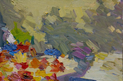 Vibrant impressionist oil painting In the Country by Nagulyak Petr Ivanovich