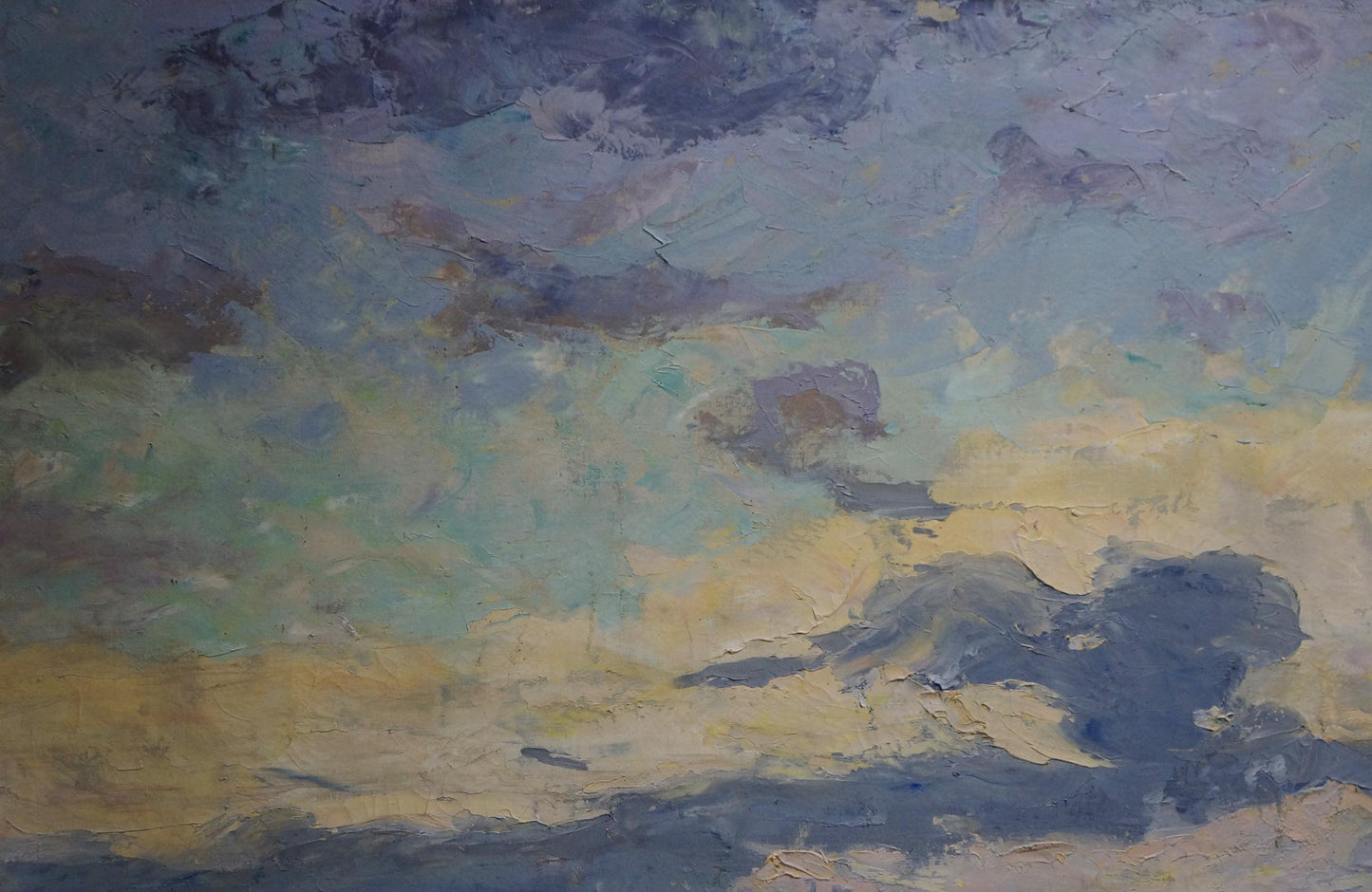 Abstract oil painting Evening landscape by Tyukha Ivan Andreevich