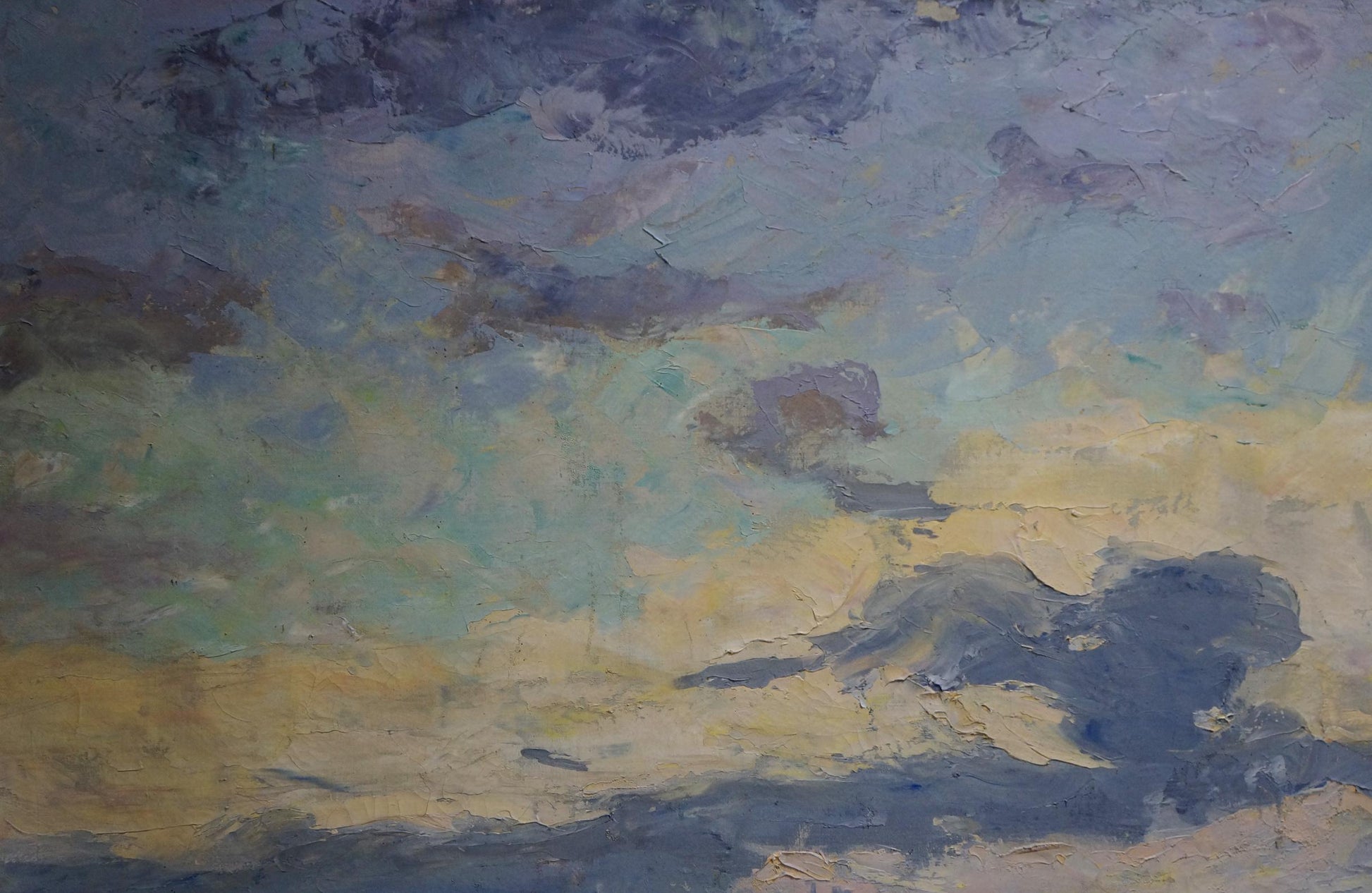 Abstract oil painting Evening landscape by Tyukha Ivan Andreevich