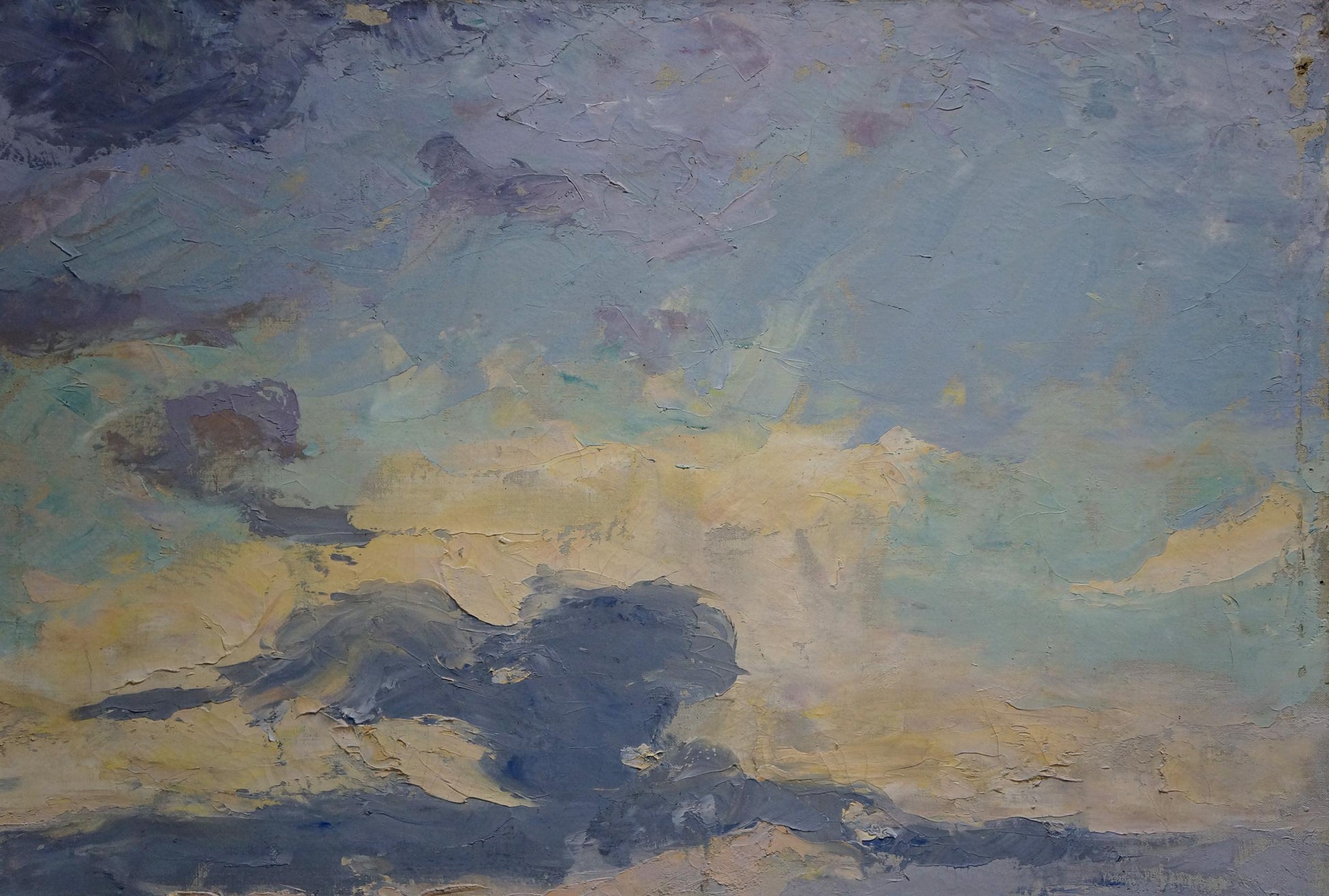 Abstract oil painting Evening landscape by Tyukha Ivan Andreevich