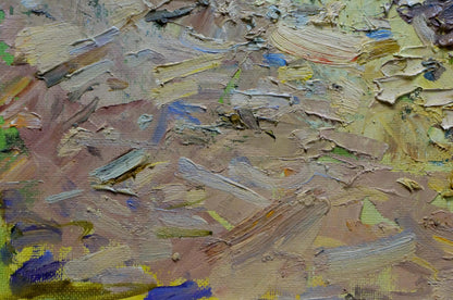 Oil painting Sea shore by Eremin Boris Alexandrovich with impasto earthy tones