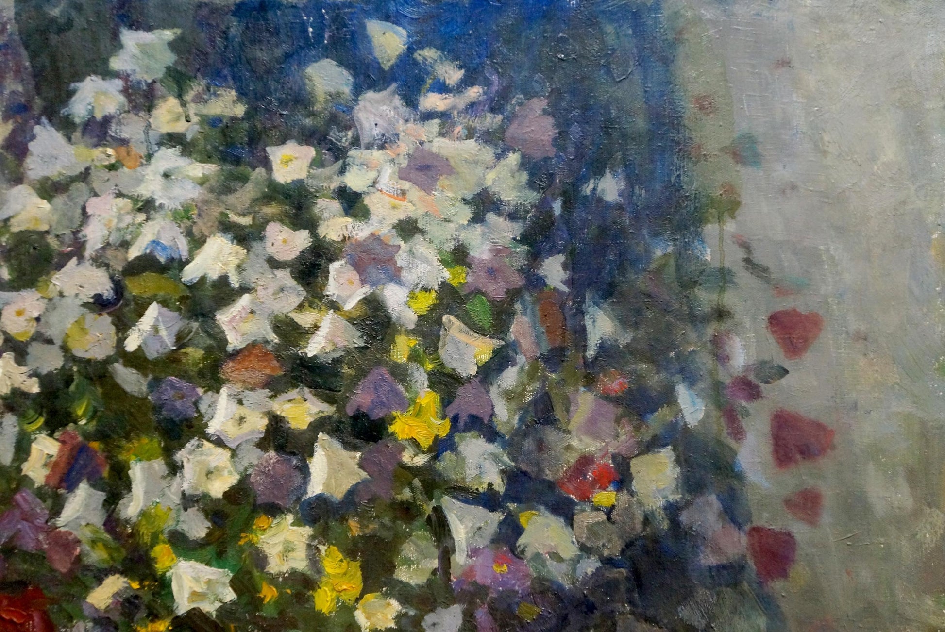 Vibrant impressionistic oil painting of flowers by Stepan Golub