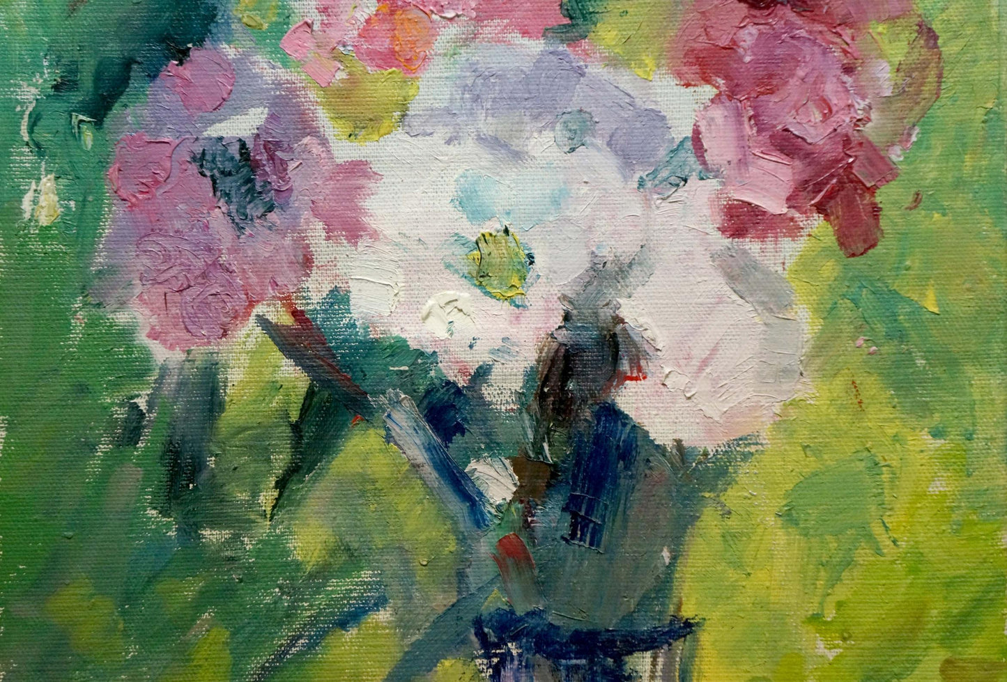 Vibrant impressionist oil painting Autumn bouquet by Dovgalevskaya Vera Veniaminovna