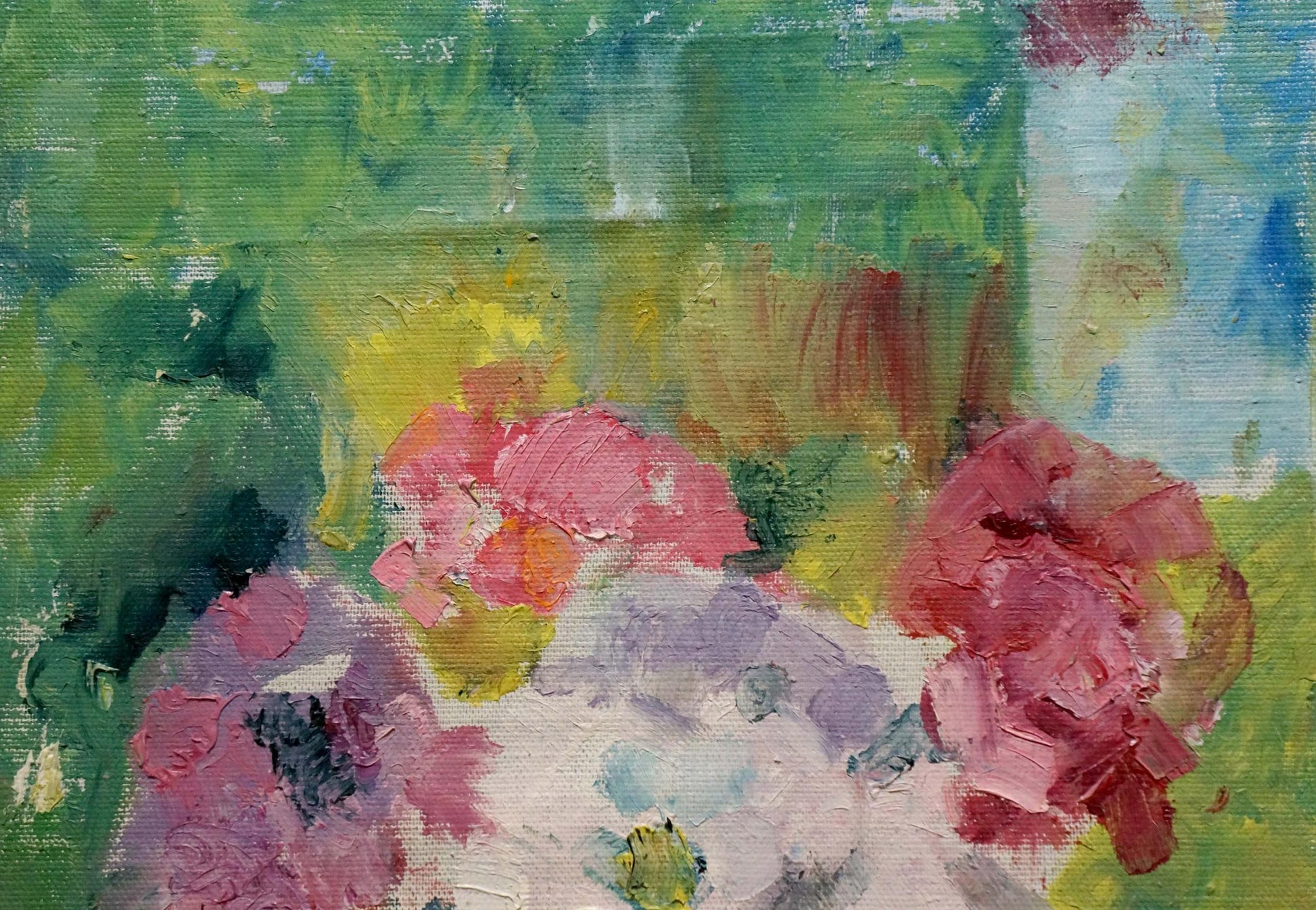 Oil painting Autumn bouquet of flowers by Dovgalevskaya Vera Veniaminovna