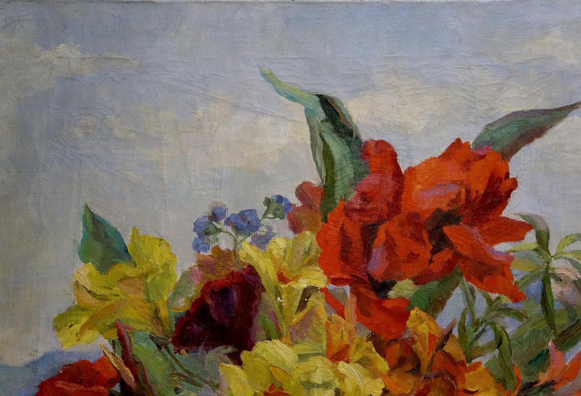 Vibrant oil painting Flowers by Kotek Nina Vyacheslavovna