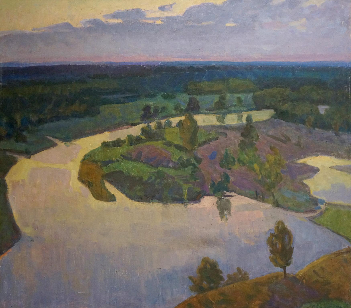 Serene landscape oil painting by Ovsyannikova Evgenia Ivanovna