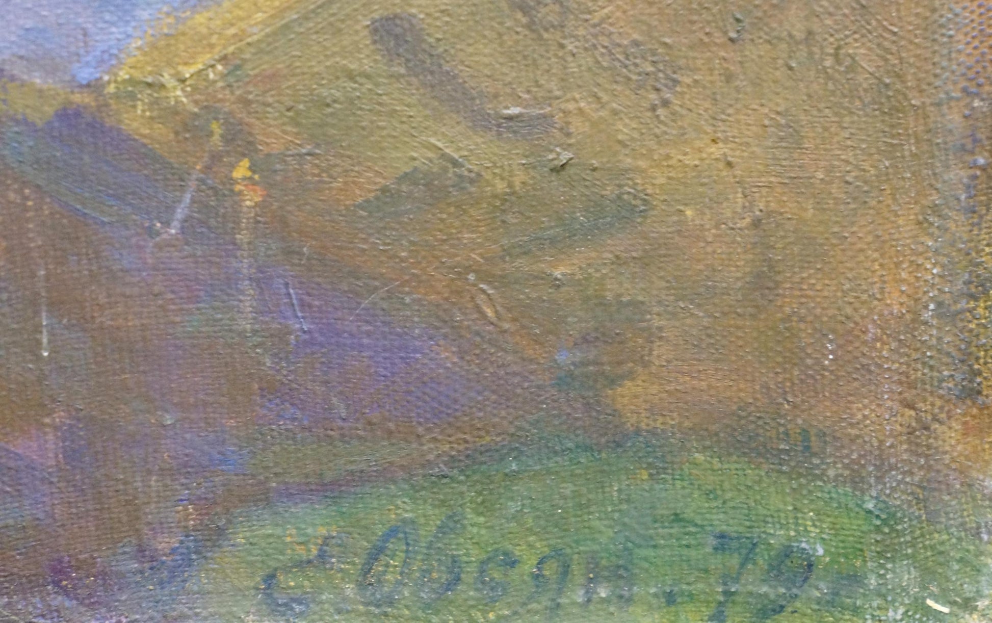 Oil painting landscape by Ovsyannikova Evgenia Ivanovna, earthy tones
