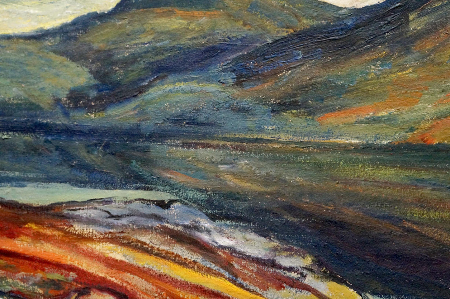 Oil painting of mountain landscape by Glyuk Gavriil Martynovich