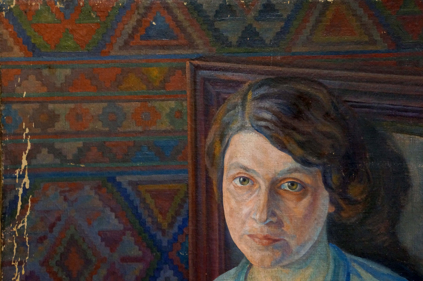 Oil painting of mother portrait by Eremin Boris Alexandrovich