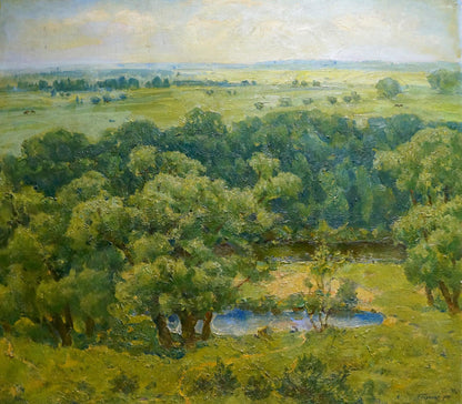 Serene impressionistic oil painting by Karen Drastomatovich Bagdasaryan