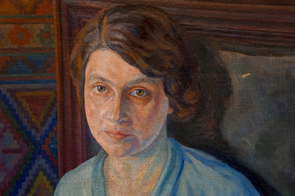 Oil painting of mother portrait by Eremin Boris Alexandrovich