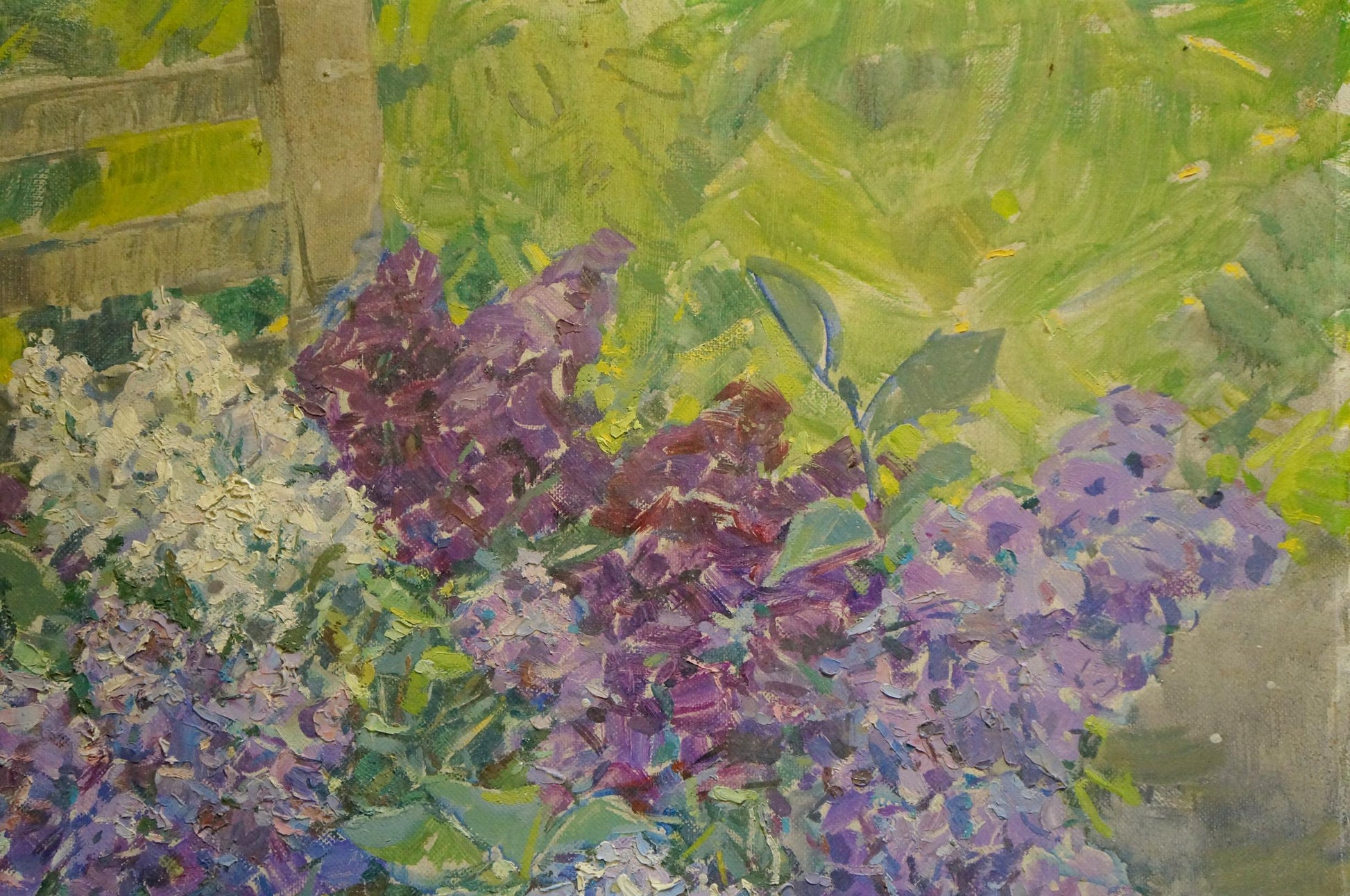 Oil painting of lilacs by Dragomirova Nina Stepanovna