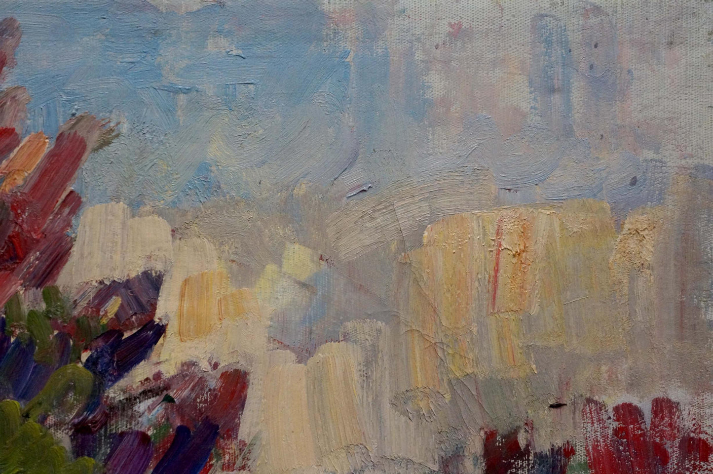 Oil painting Spring by Naumova Tamara Sergeevna in muted blues